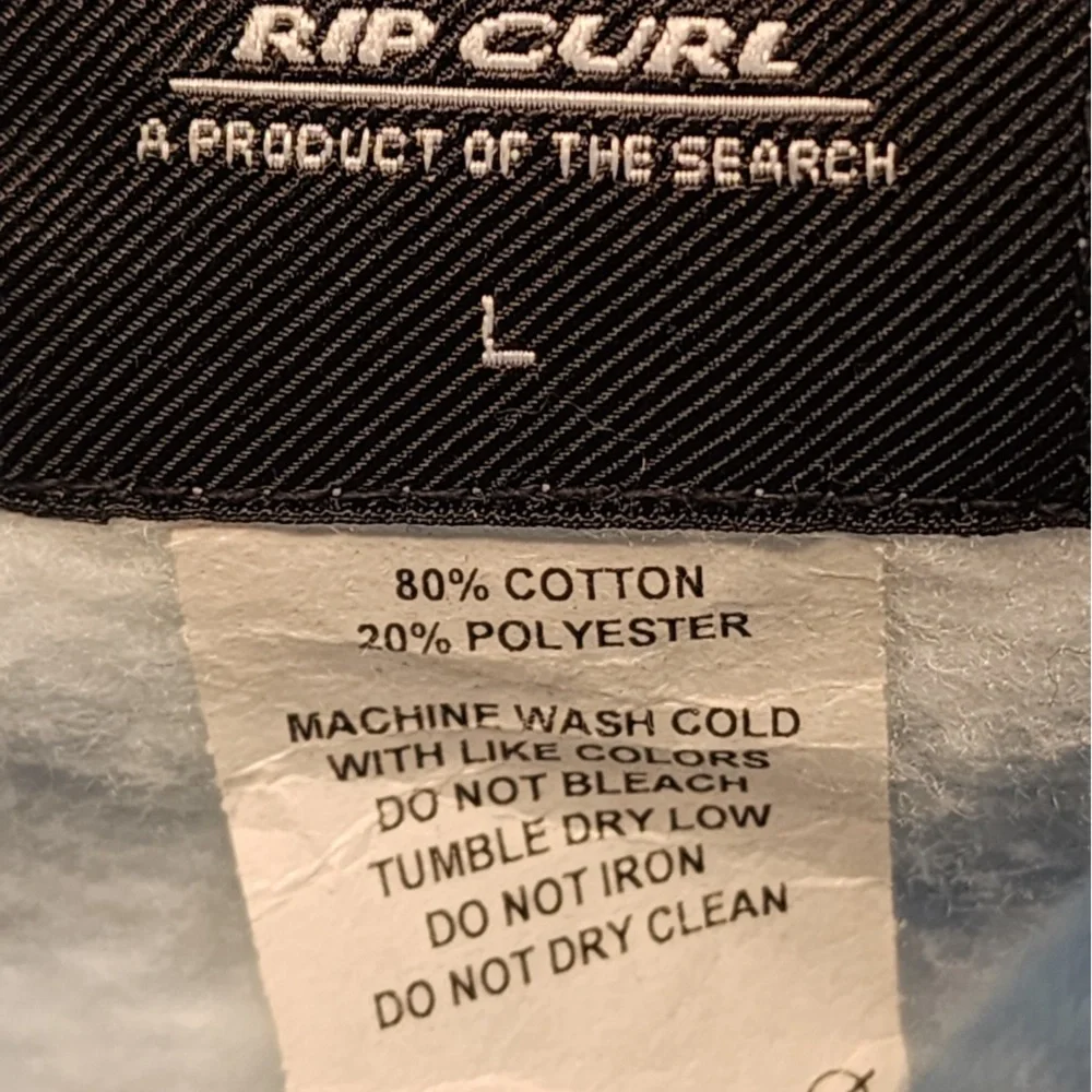 Rip Curl Cloud Tie-Dye Cotton Hoodie in Men’s Blue/White Size Large - Picture 10 of 10